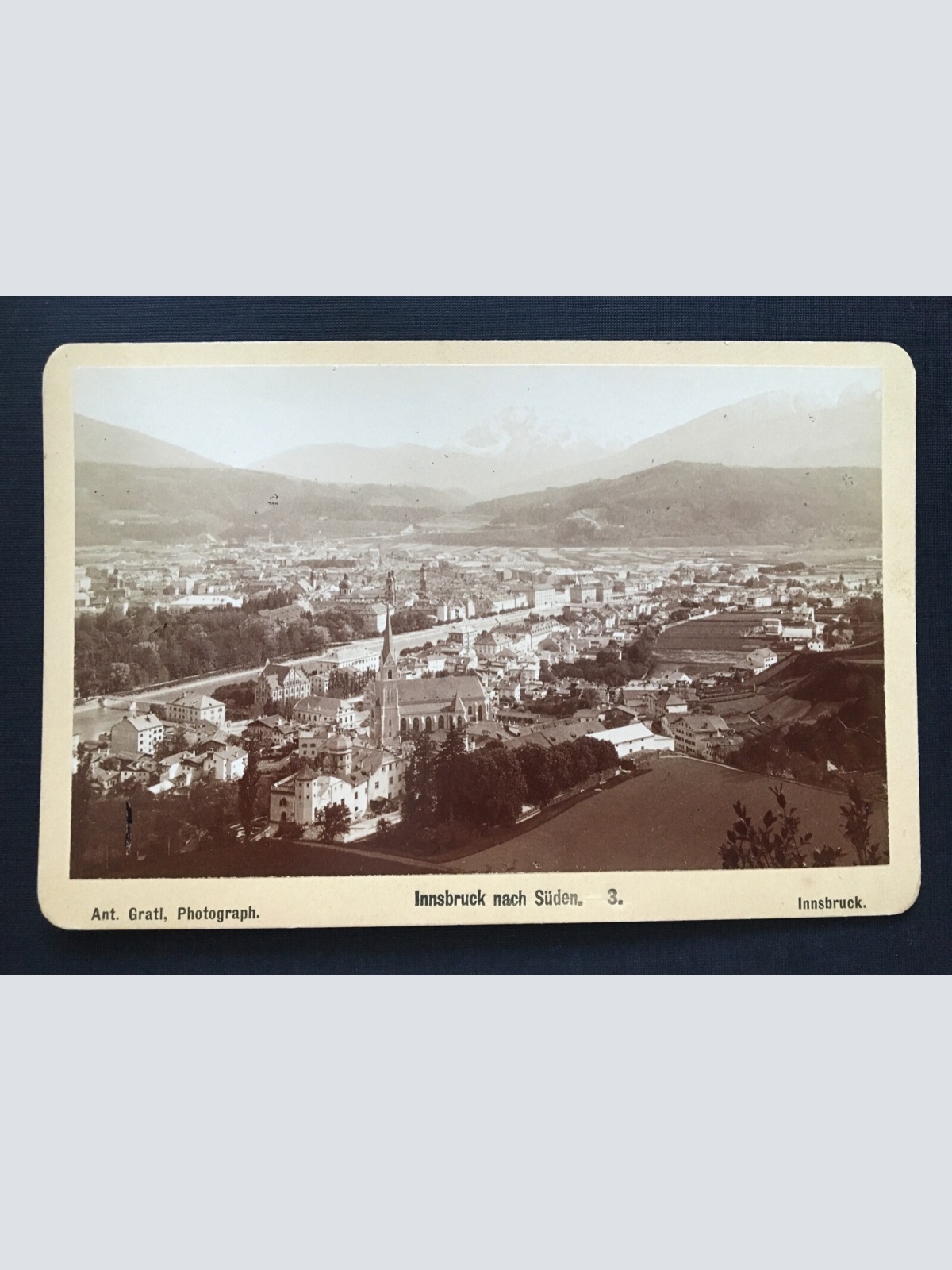 Foto Innsbruck Süden Stadt Kirche Tirol Anton Gratl ca.10,8x16,4cm 400920 TH