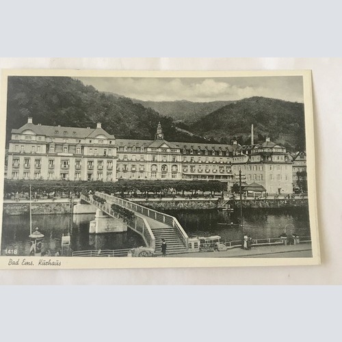 AK, Bad Ems, Kurhaus, Rheinland Pfalz (110219 BW)