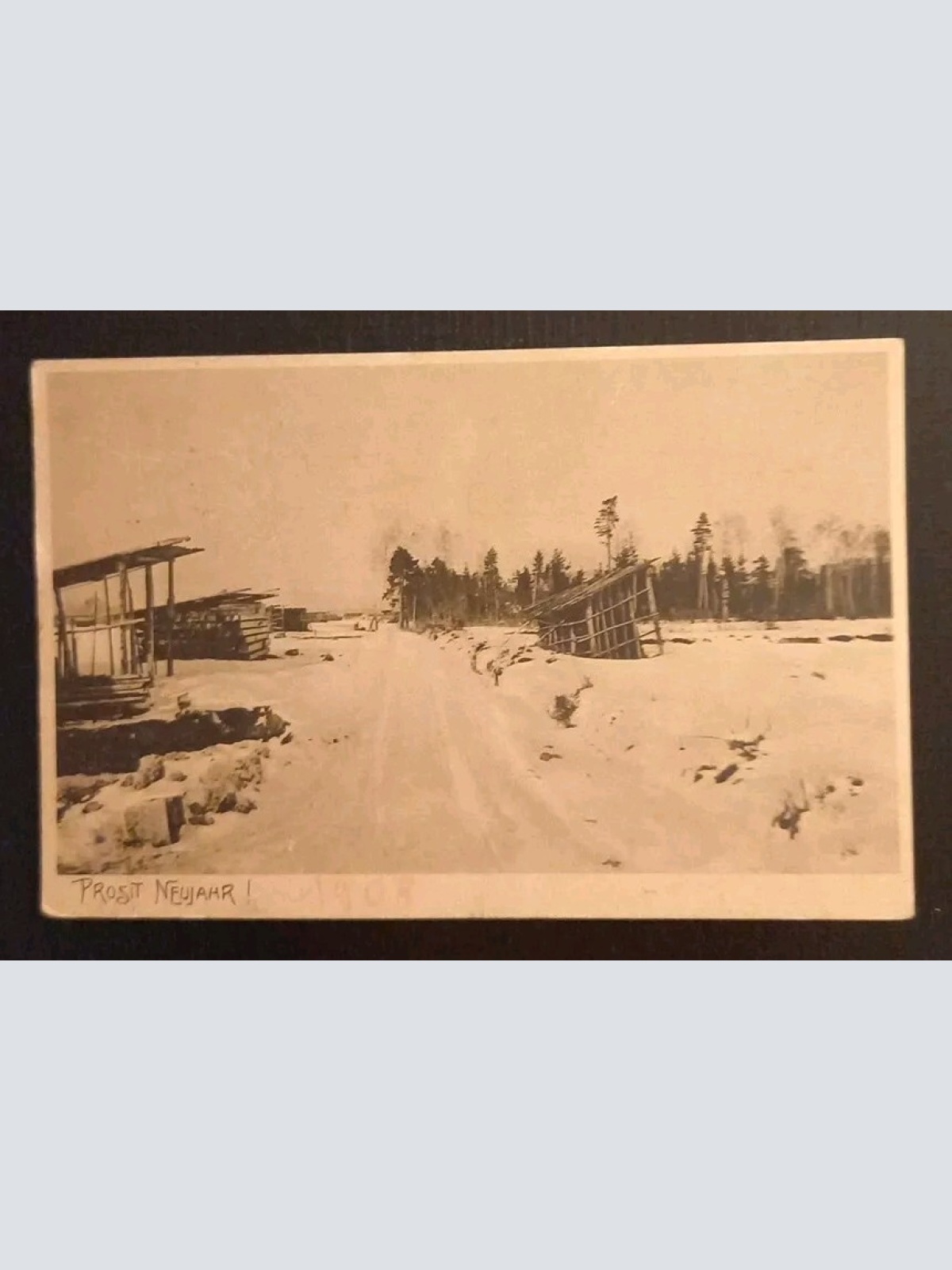 Salzburg Prosit Neujahr 1908 Landschaft 600684A gr K