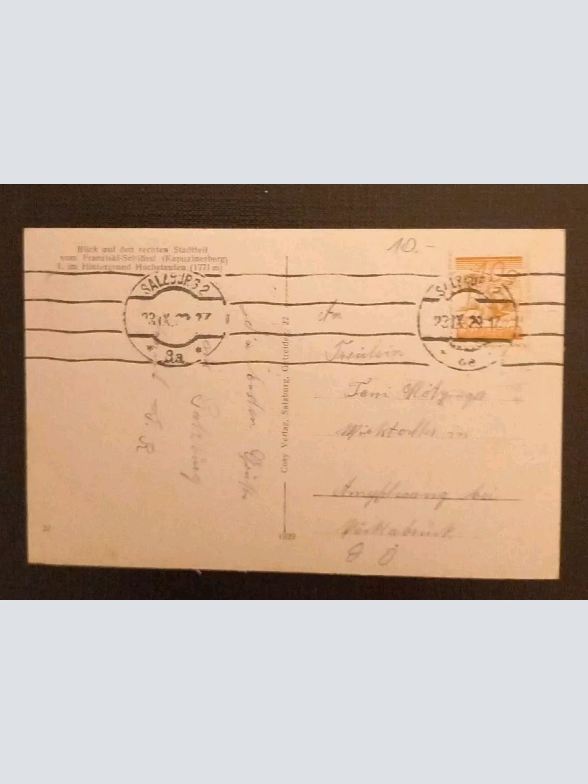 Salzburg Altstadt Mönchsberg Hoher Staufen 600644A gr K