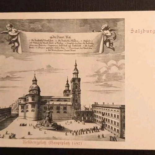 Salzburg Residenzplatz 1692 Hauptplatz 600704A gr K