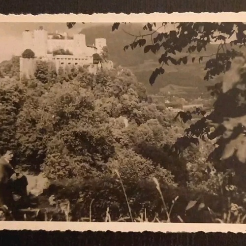 Salzburg Festung Hohensalzburg Mann U D Kind 639135 gr K