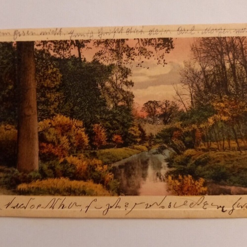 Landschaft  Künstlerkarte 500084A gr D