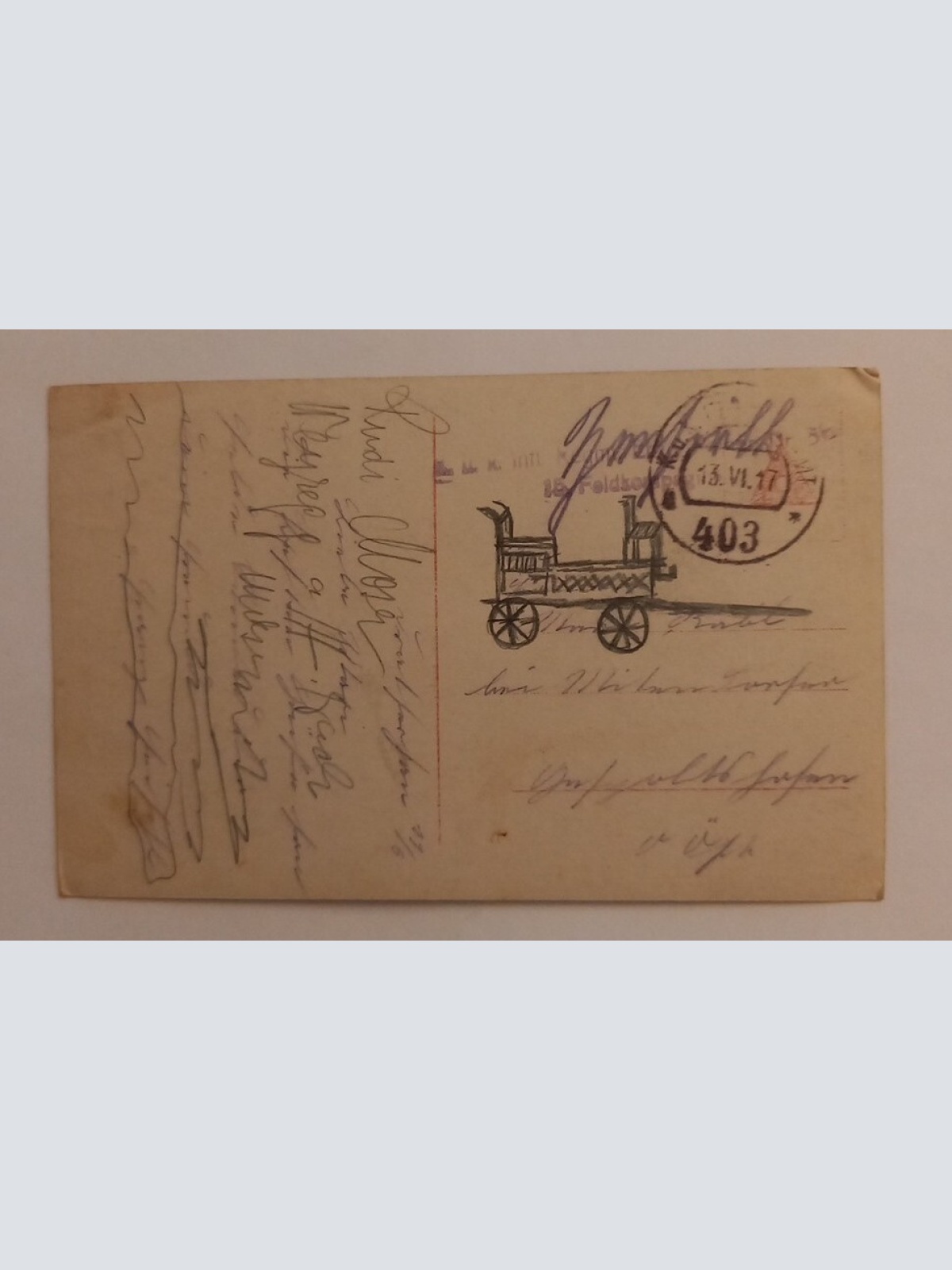 Römische Idylle - Mädchen - Künstlerkarte 600602A gr D