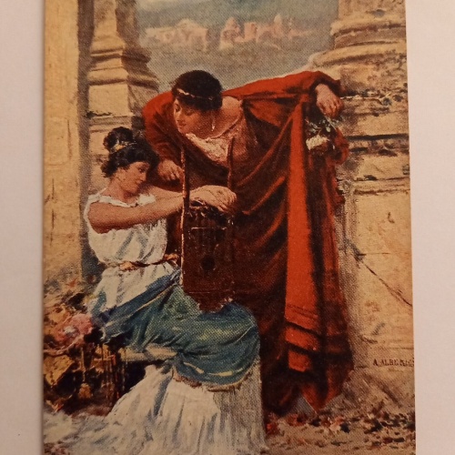 Künstlerkarte Vertrauliches Wörtlein 500090A gr D