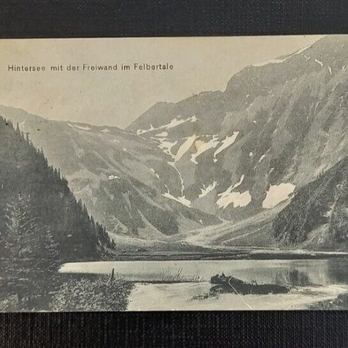 Salzburg Hintersee mit der Freiwand im Felbertale  600774A gr