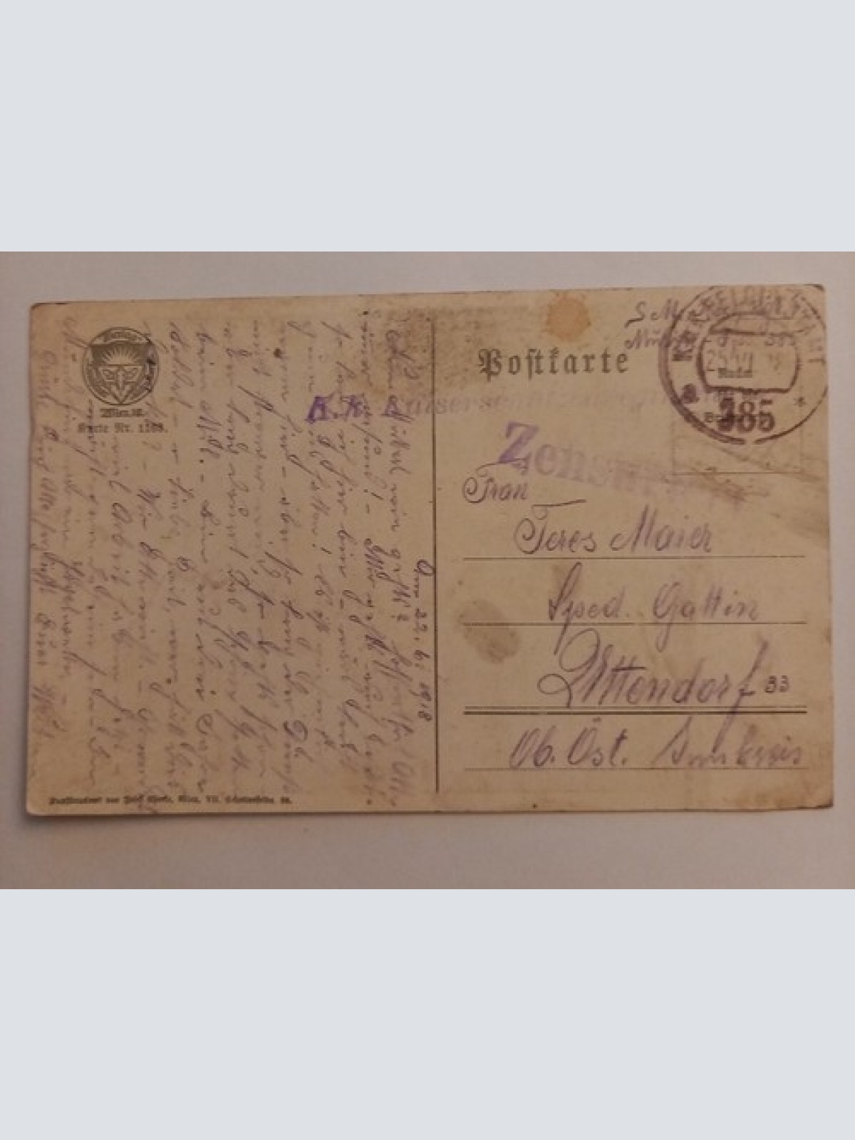 Künstlerkarte Wenn du noch eine Mutter hast Schedlbauer 500089A gr D