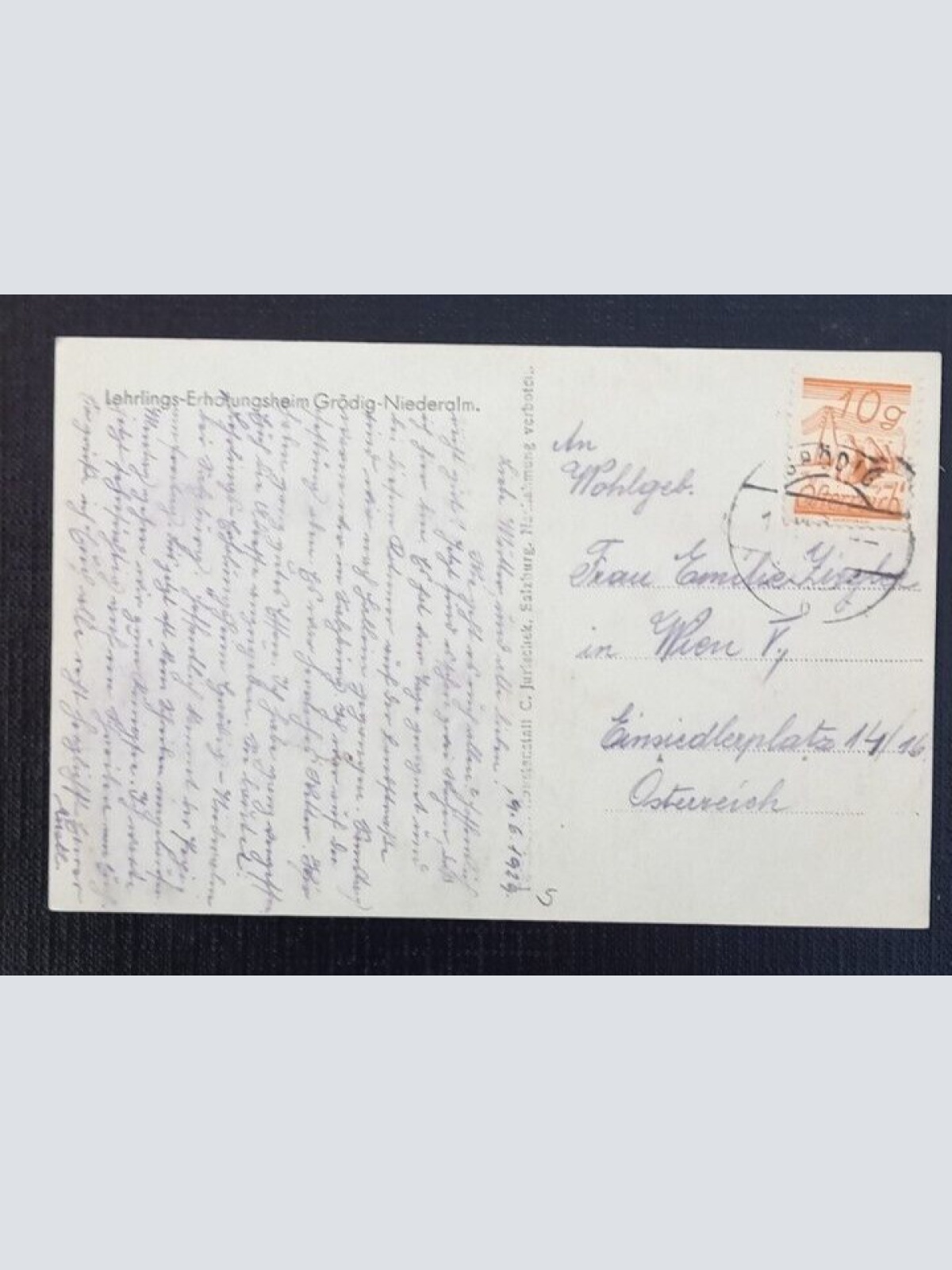 Salzburg Lehrlings Erholungsheim Grödig Niederalm  600754A grA