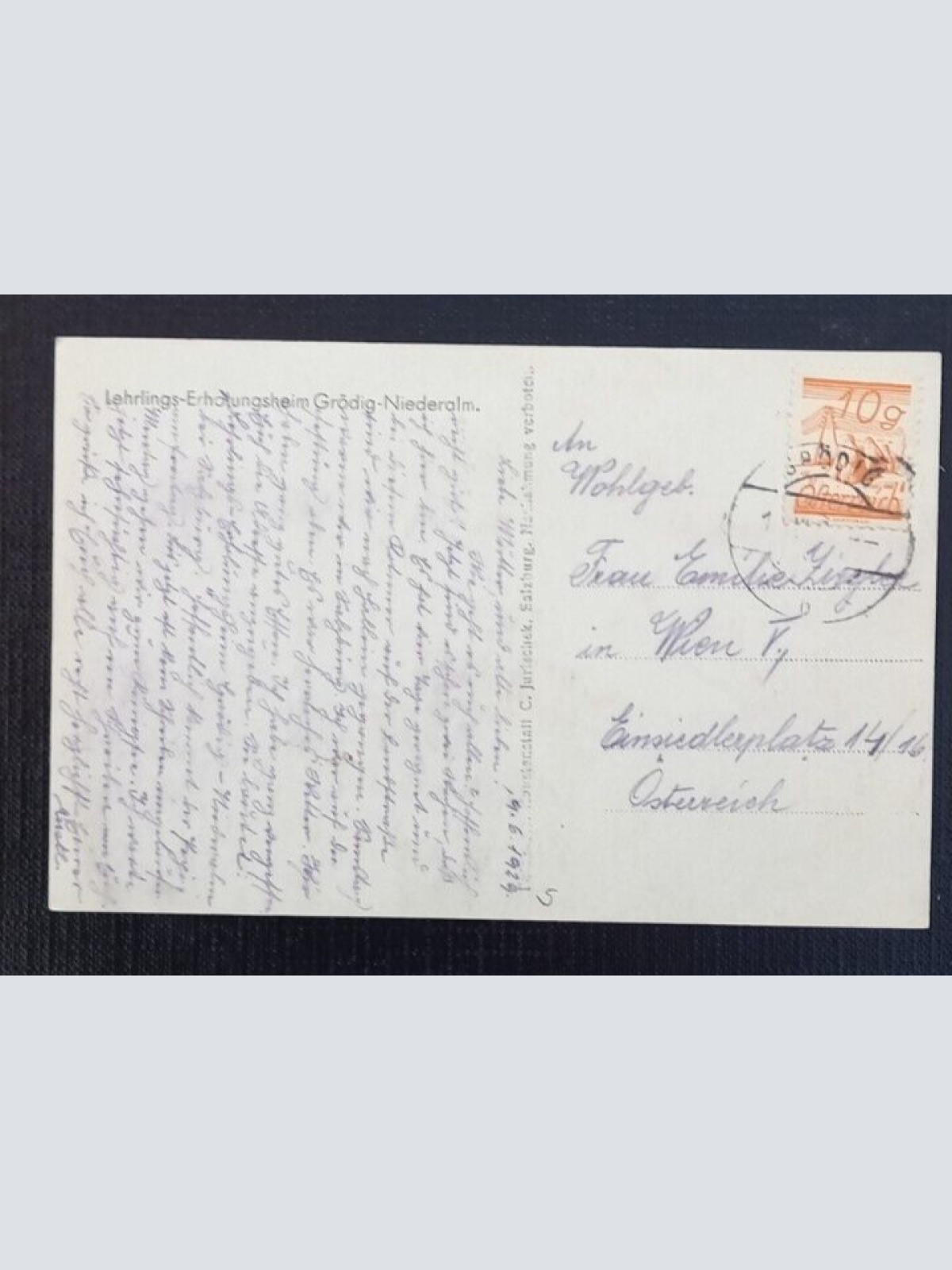 Salzburg Lehrlings Erholungsheim Grödig Niederalm  600754A grA