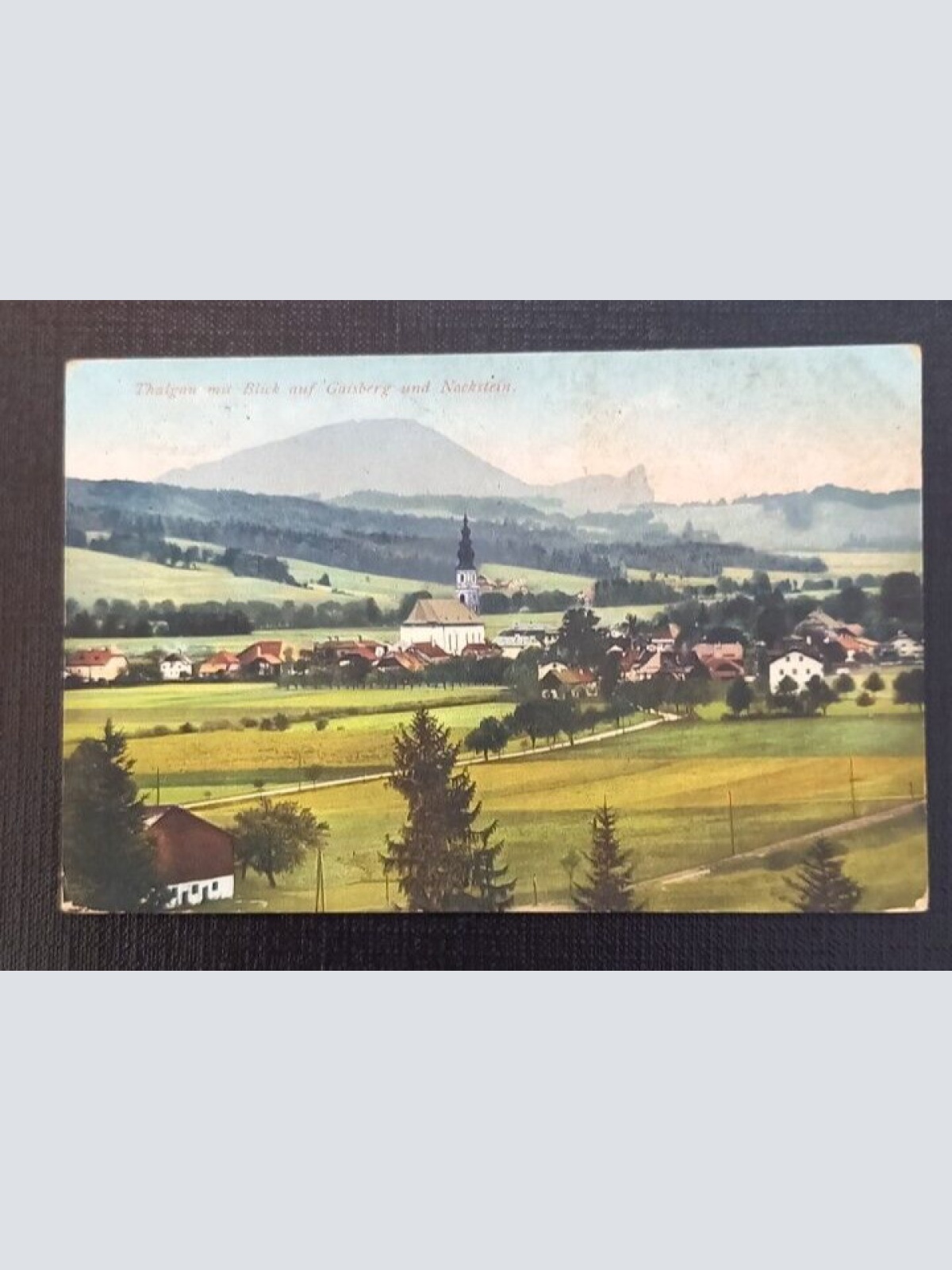 Salzburg Thalgau mit Blick auf Gaisberg und Nockstein 600755A grA