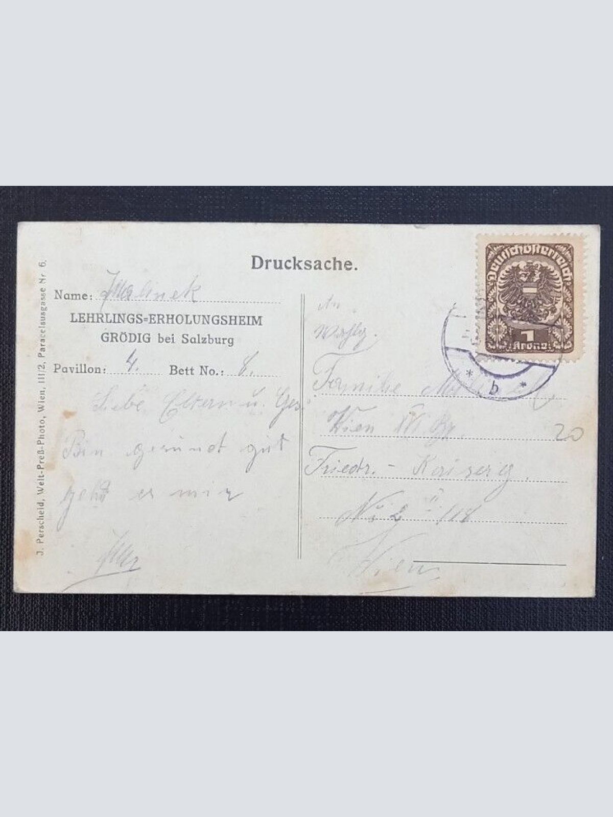 Salzburg Lehrlings Erholungsheim Grödig 600753A grA