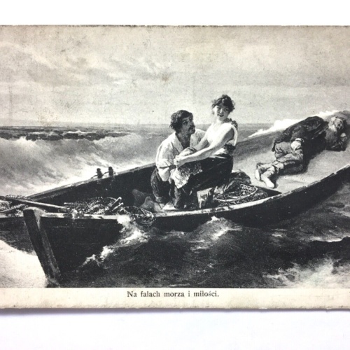 Na falach morza milosci - Wellen des Meeres u d Liebe - Künstlerkarte 110098 TH