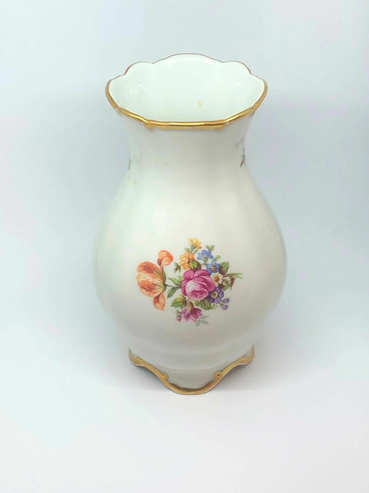 Blumenvase JLMENAU Graf von Hennberg Porzelan Ø 20 cm H 22cm  90100