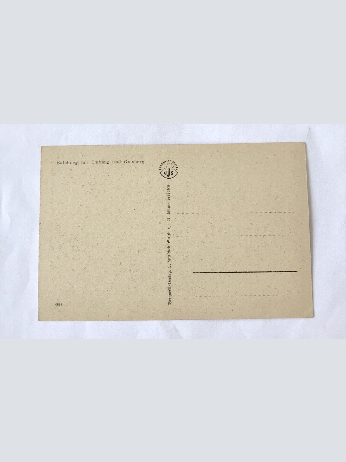 AK, Salzburg, Imberg, Gaisberg, Salzach, Stadtansicht (110283 BW)