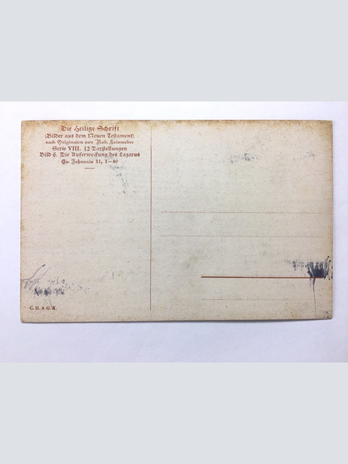 Auferweckung des Lazarus (R.Leinweber) - Hl. Schrift - Künstlerkarte 110087 TH