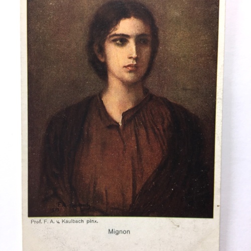 Mignon (F.A.v.Kaulbach) - Portrait einer Frau -  Künstlerkarte 110081 TH