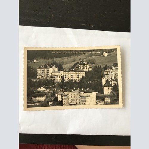 AK, Bad Gastein, Hotels, Kaiser Wilhelms Promenade (110240 BW)