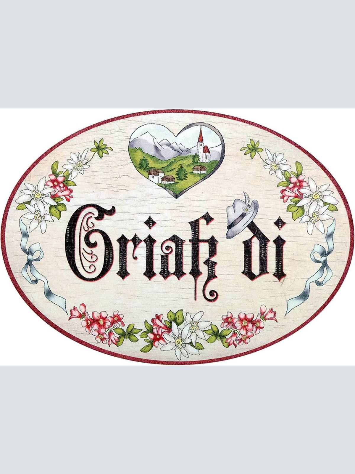 Holzkarte Holzpostkarte magnetisch "I love you" Schaf 14x10 Birkenholz 50400