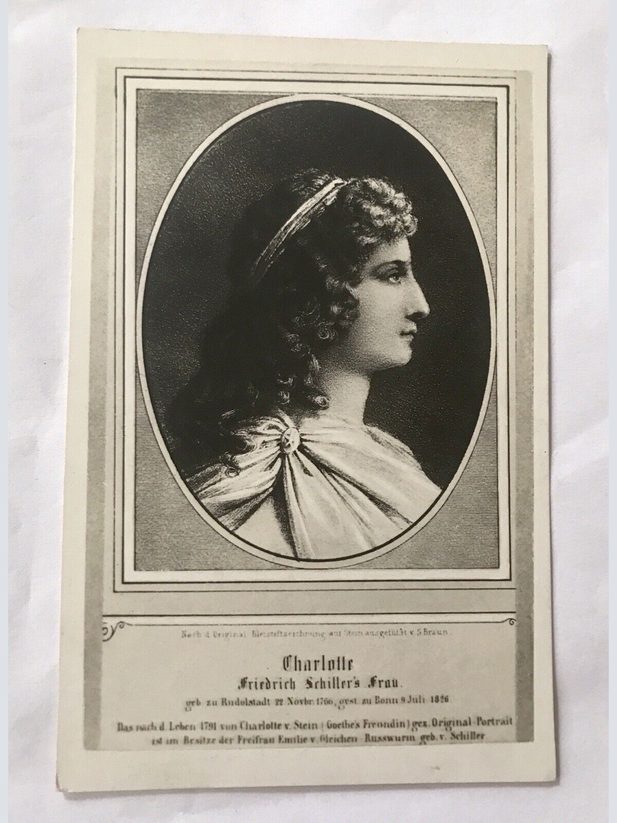 AK, Charlotte Friedrichs Schillers, Frau, Russwurm (20008 Bw)