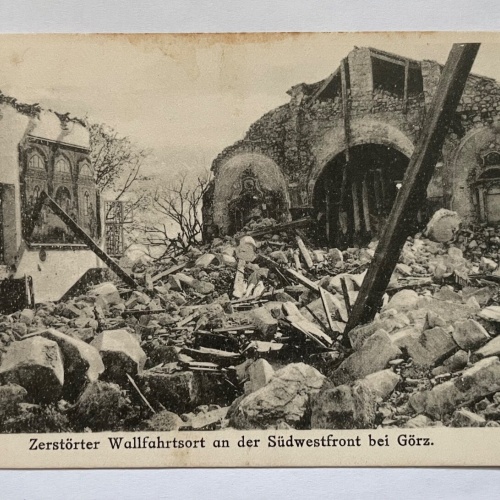 Zerstörter Wallfahrtsort Südfront Bei Görz Gorica Kirche Slowenien 270097 K TH