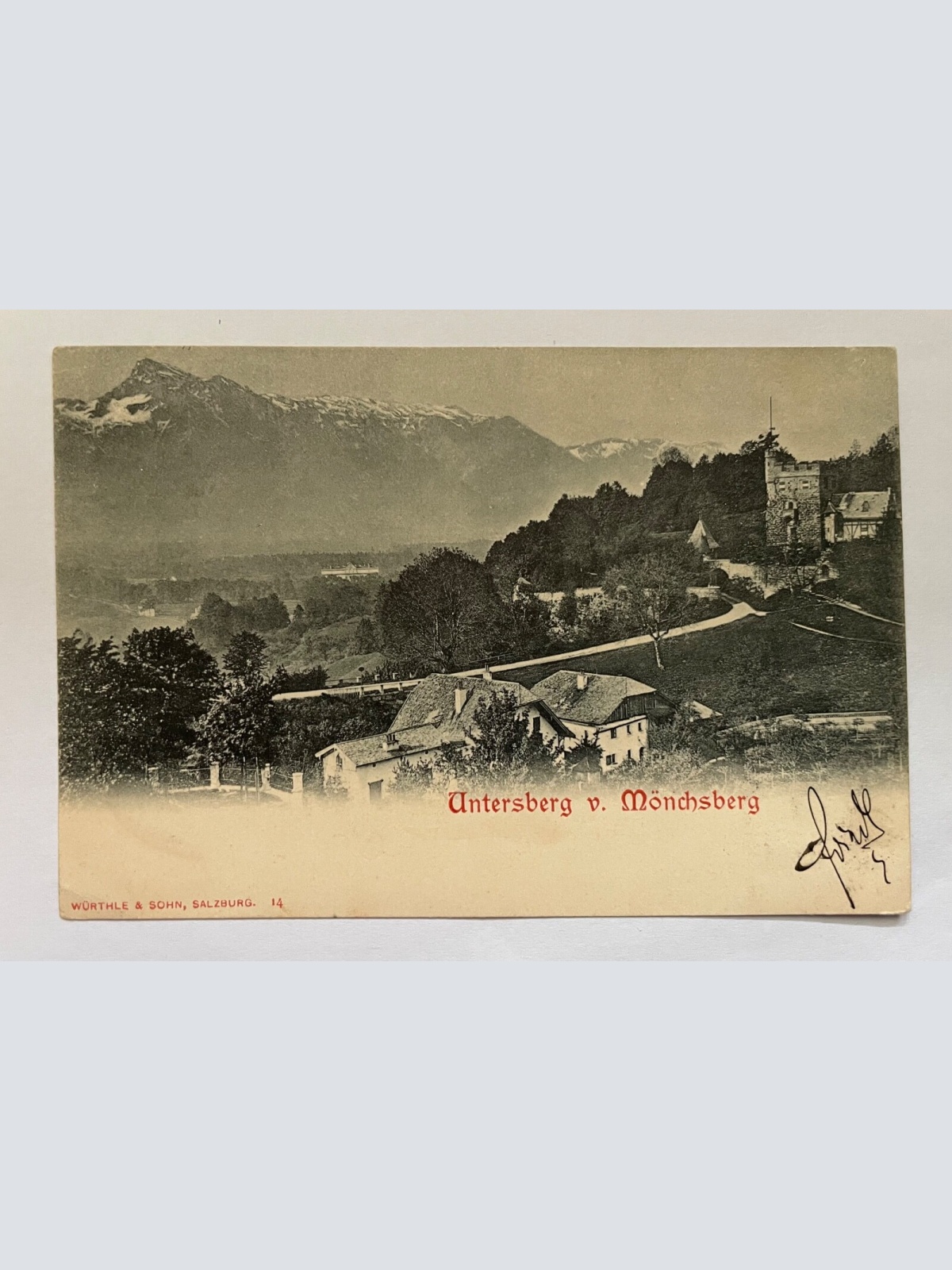 Salzburg Untersberg v. Mönchsberg Berg Ansicht Österreich 8429 K TH