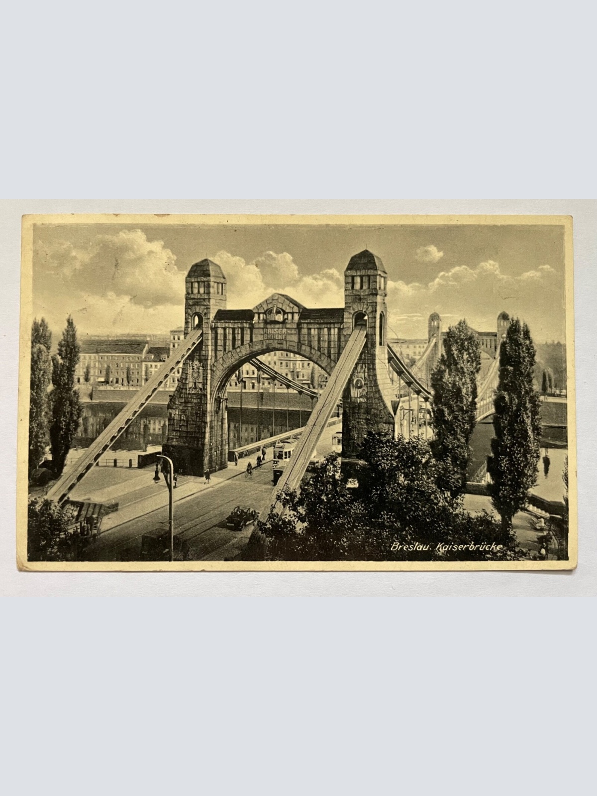 Breslau Wrocław Kaiserbrücke Stadt Niederschlesien Polen 402210 K TH