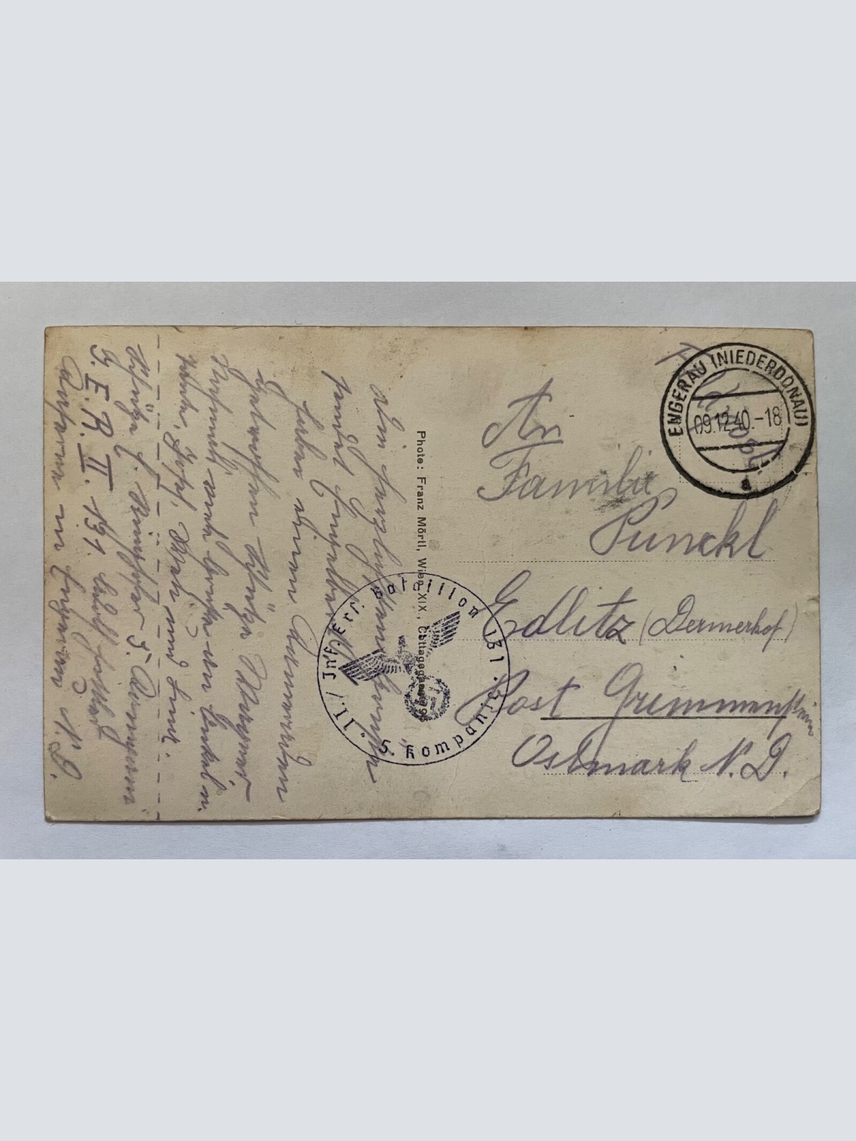 Kittsee N. D. Hauptplatz Auto Brunnen Neusiedl Burgenland Österreich 8423 K TH