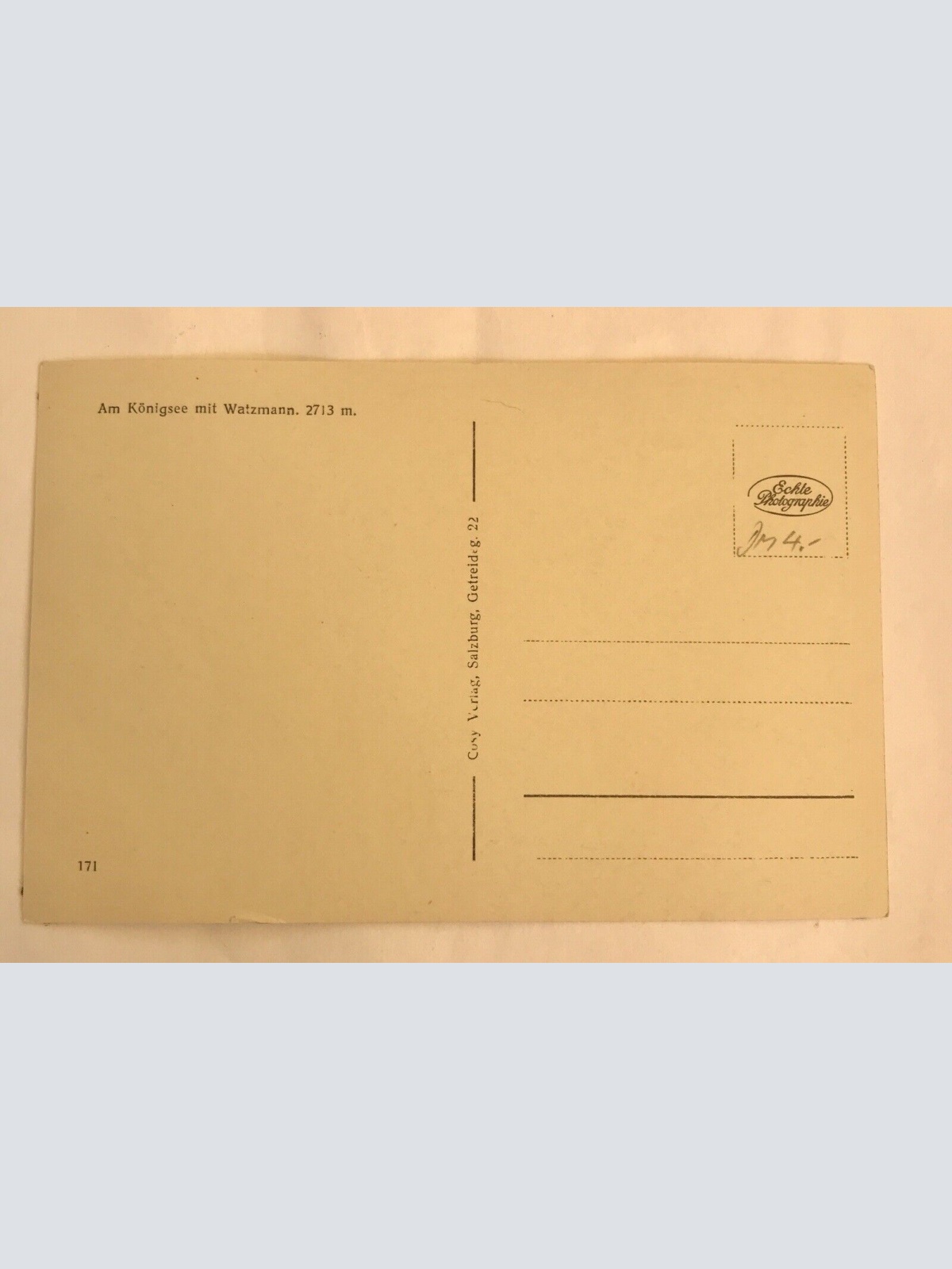 AK, St. Barthalomoäus, Königssee, Berchtesgaden (110218 BW)