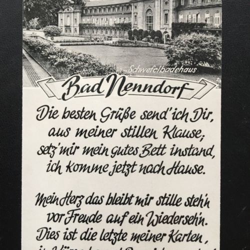 Bad Nenndorf - Schwefelbadehaus - Gedicht - Schaumburg 140460 TH