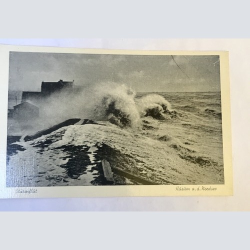 AK, Sturmflut, Husum, Nordsee, Schleswig Holstein (110237 BW)