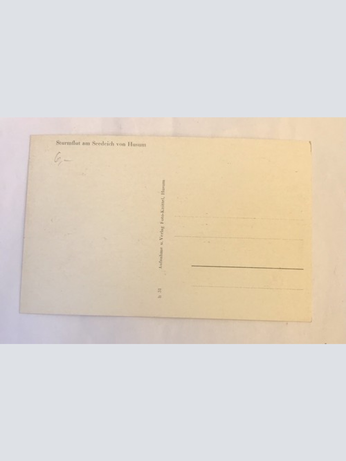 AK, Sturmflut, Husum, Nordsee, Schleswig Holstein (110237 BW)