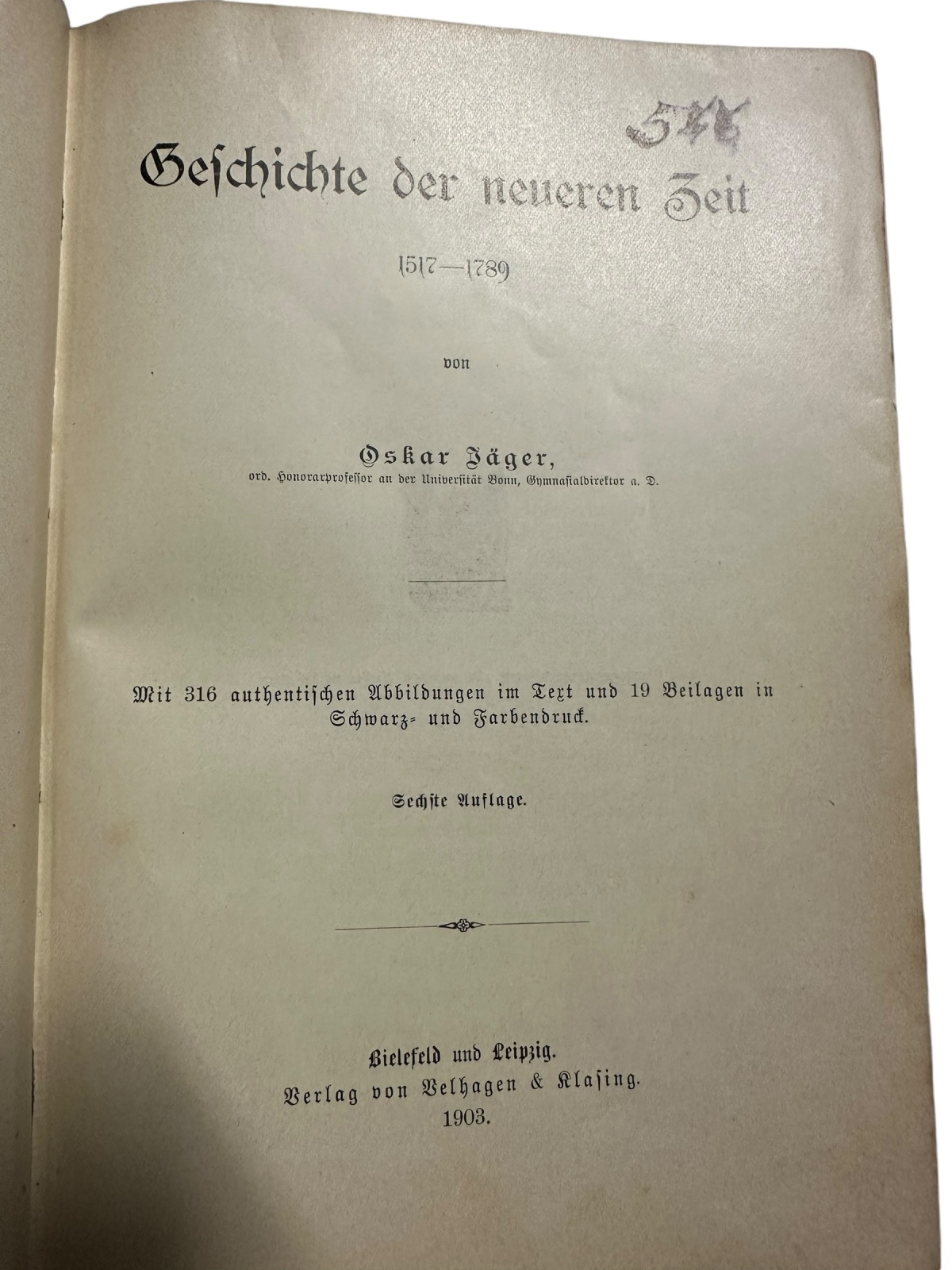 1163 Oskar Jäger GESCHICHTE DES ALTERTUMS / Mittelaters / Neuer HC + ABBILDUNGEN