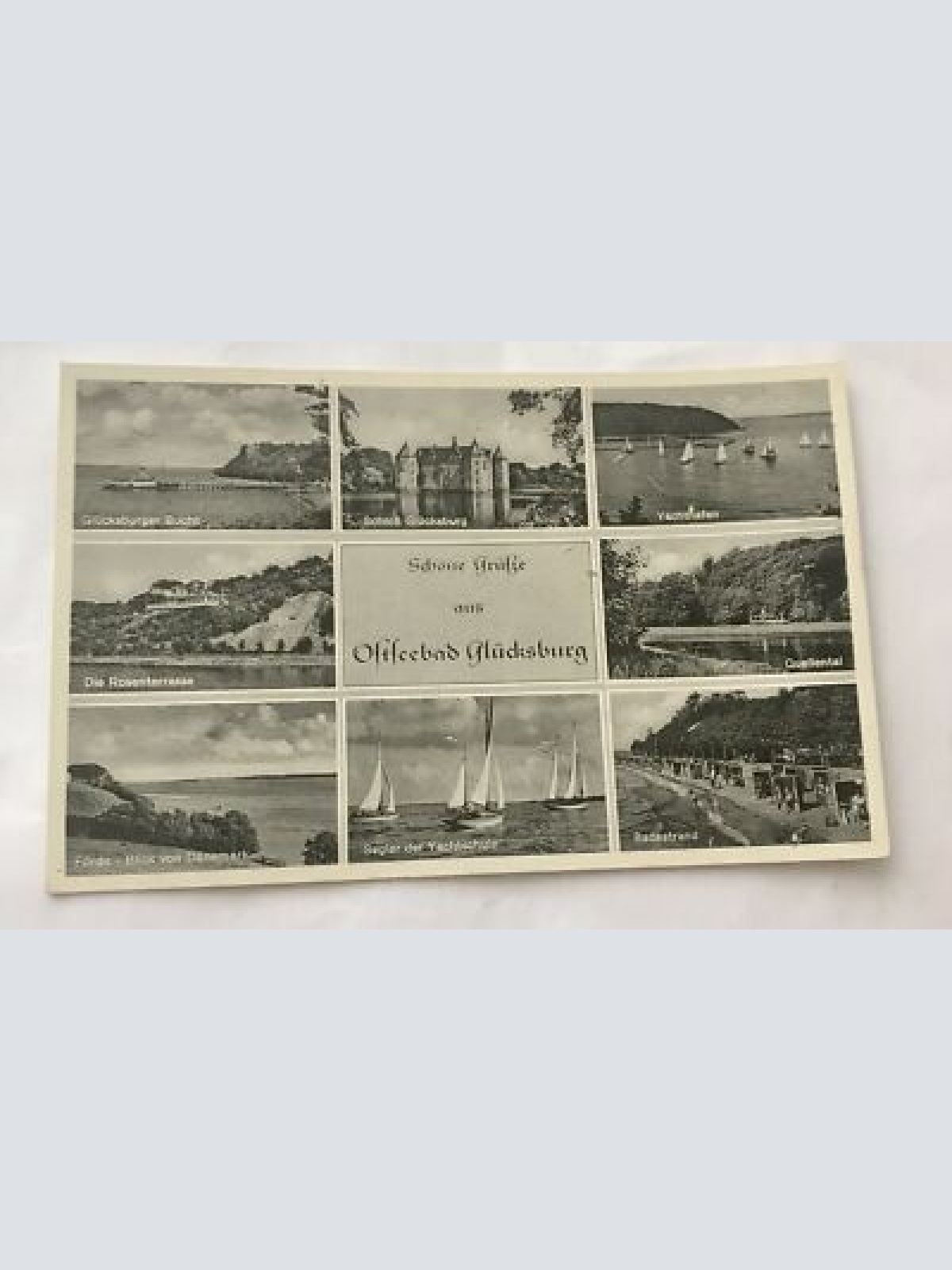 Grußkarte, Schleswig Holstein Glücksburg (110302 BW)