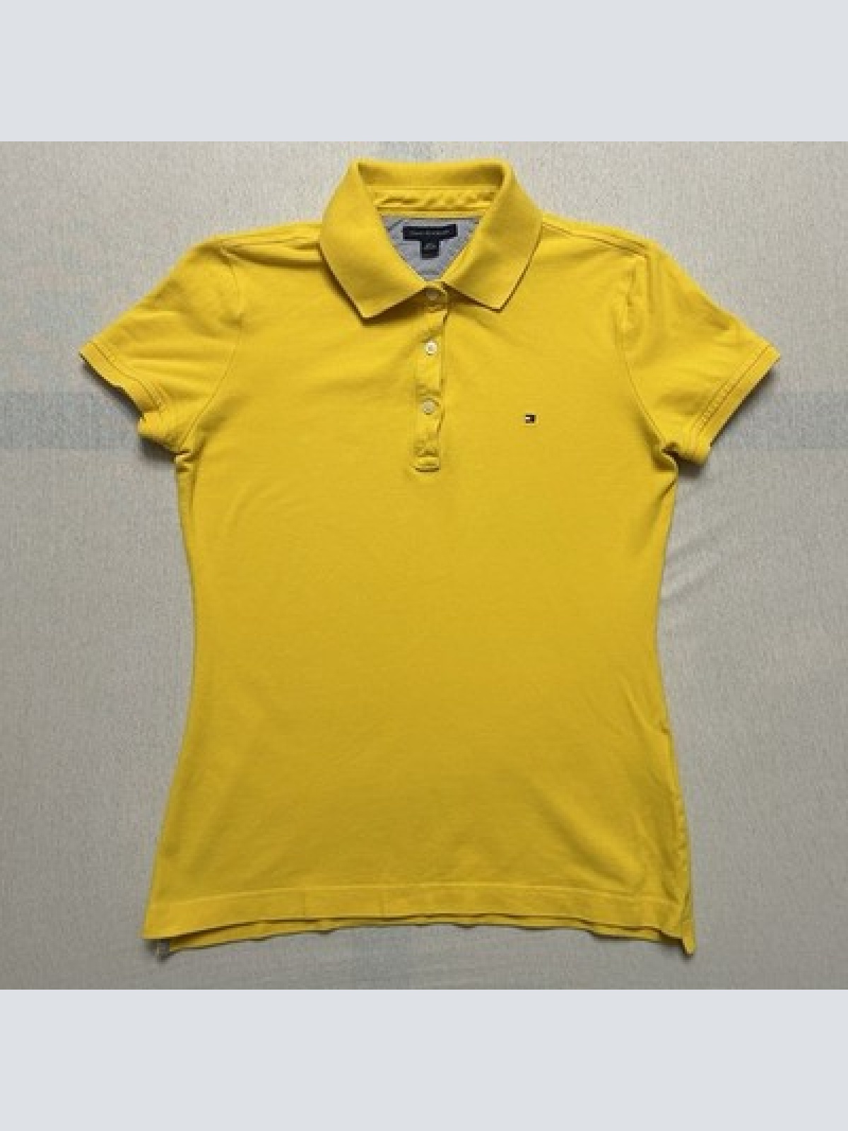 Tommy Hilfiger Polo Shirt Gelb Damen Größe S Maße auf den Fotos Top Zustand