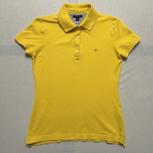 Tommy Hilfiger Polo Shirt Gelb Damen Größe S Maße auf den Fotos Top Zustand
