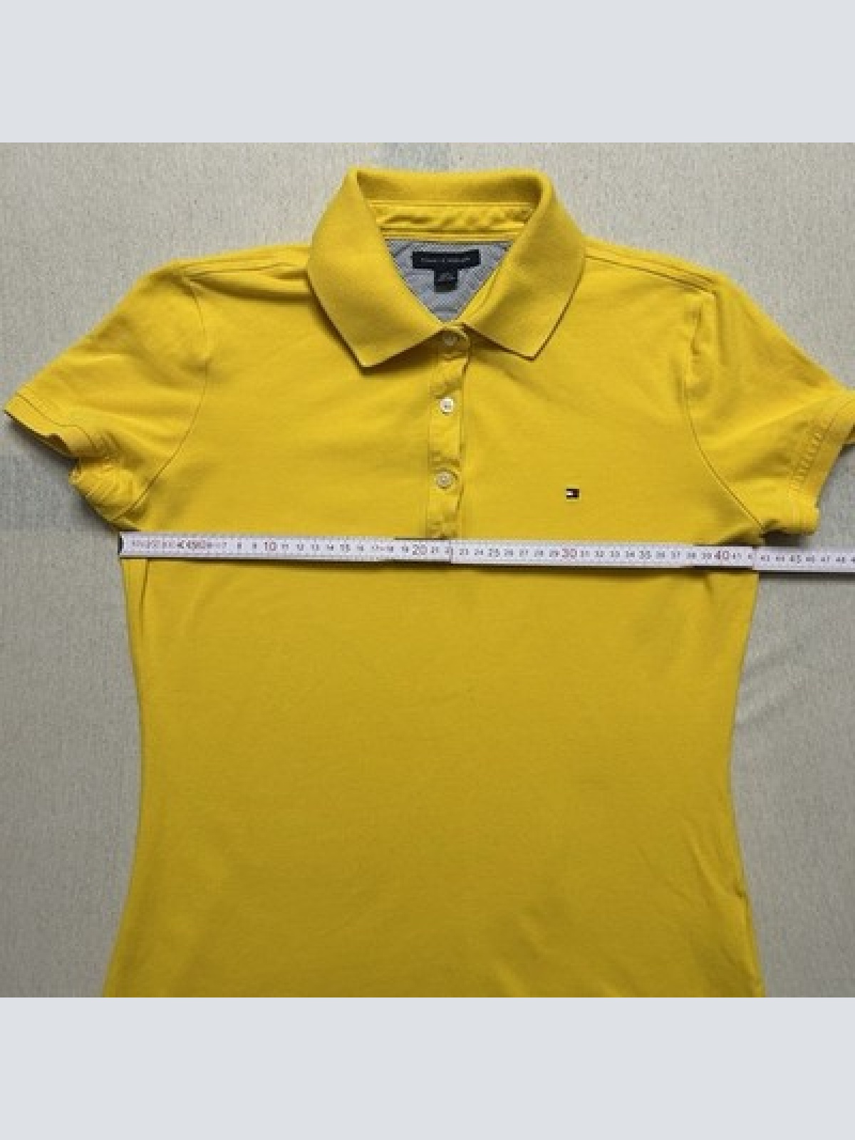 Tommy Hilfiger Polo Shirt Gelb Damen Größe S Maße auf den Fotos Top Zustand