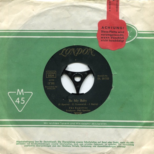 The Ronettes - Be My Baby (7", Single)