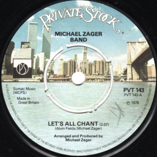 Michael Zager Band* - Let's All Chant (7", Single)