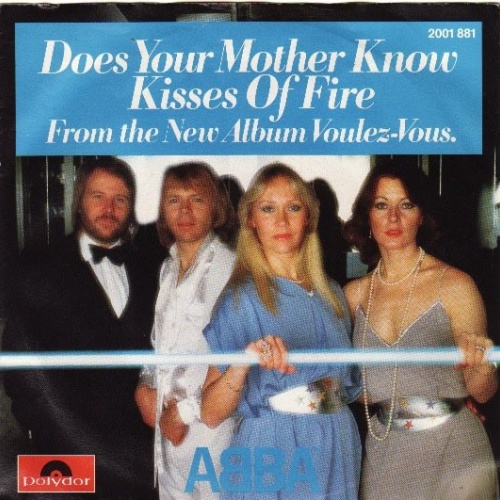 ABBA - Does Your Mother Know / Kisses Of Fire (7", Single)