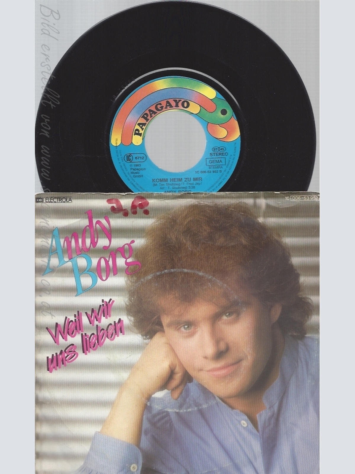 7" ANDY BORG -- WEIL WIR UNS LIEBEN