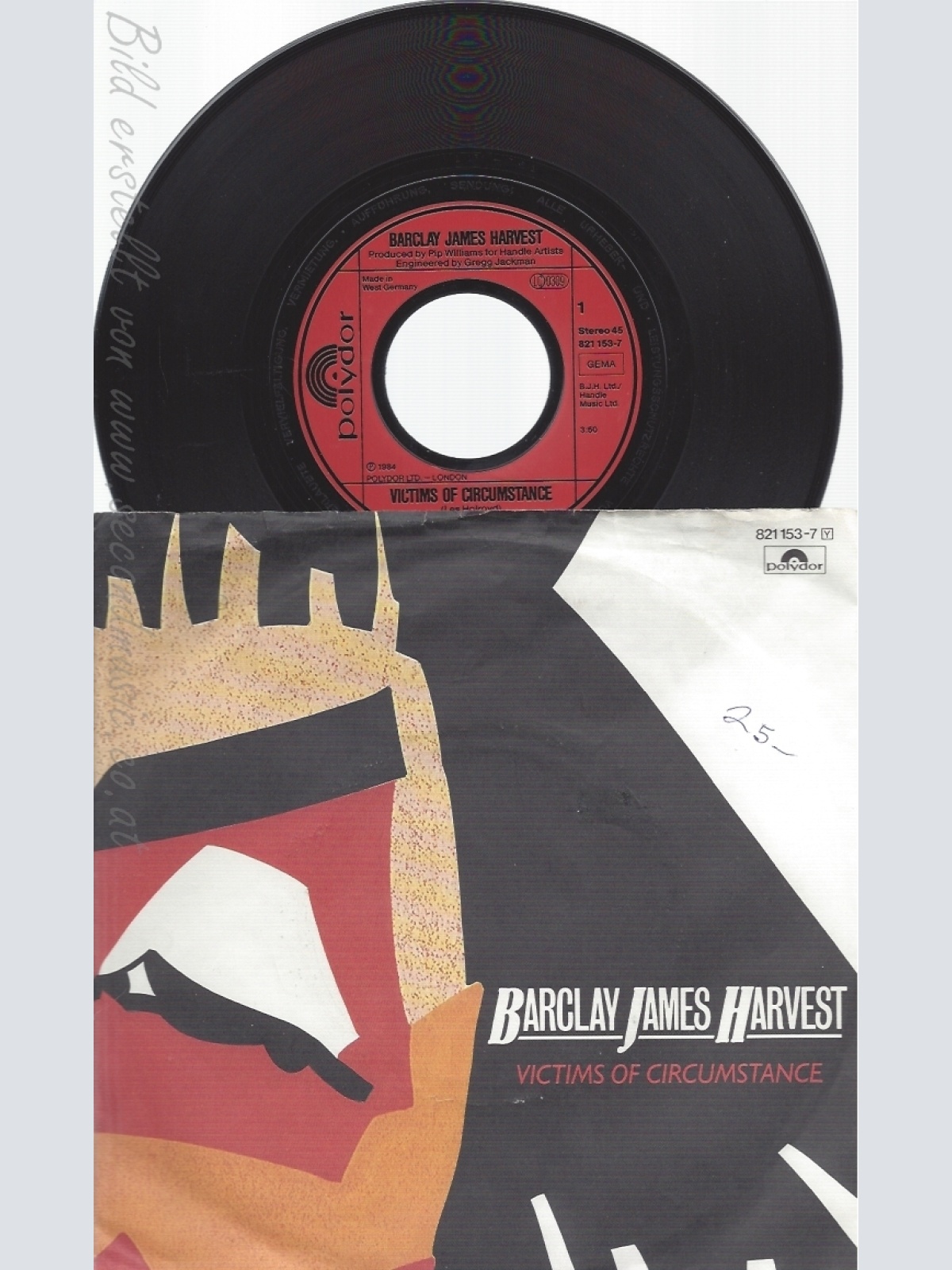 7" BARCLAY JAMES HARVEST-- VICTIMS OF CIRCUMSTANCE