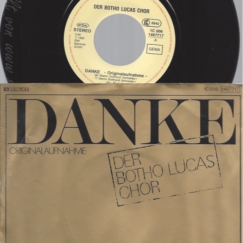 7" DER BOTHO LUCAS CHOR -- DANKE