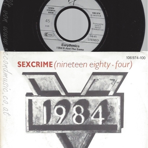 7" EURYTHMICS -- SEXCRIME