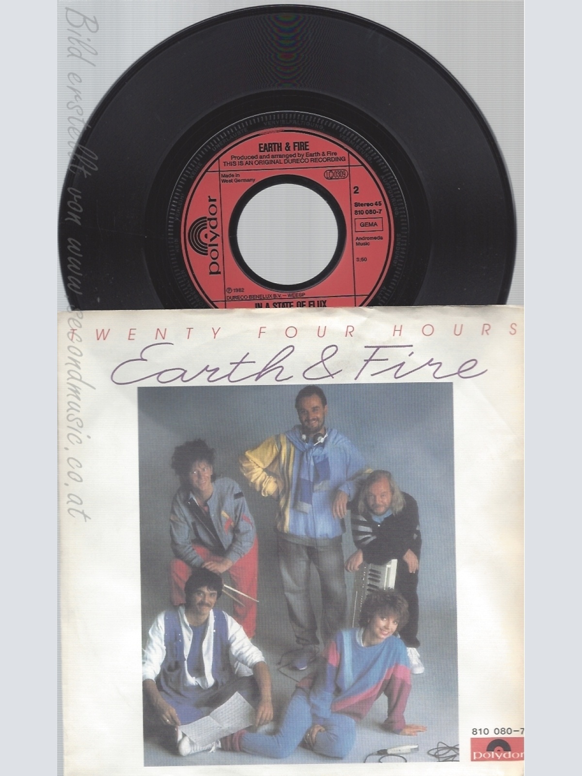 7" EARTH & FIRE-- TWENTY FOUR HOURS