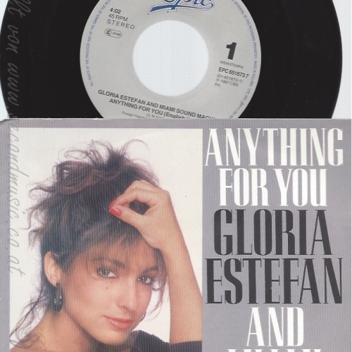 7" GLORIA ESTEFAN-- ANYTHING FOR YOU