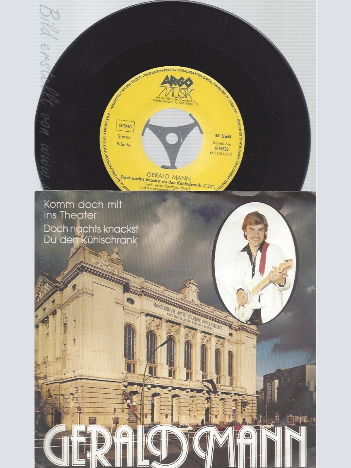 7" GERALD MANN -- KOMM DOCH MIT INS THEATER