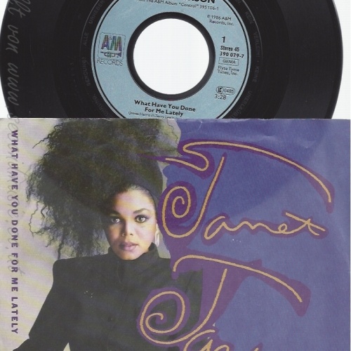 7" JANET JACKSON-- WHAT HAVE YOU DONE FOR ME LATELY