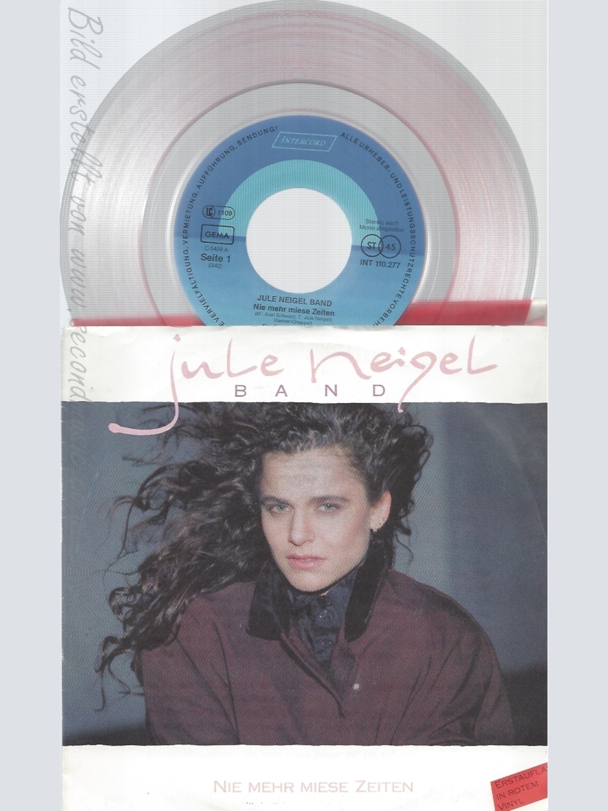 7" JULE NEIGEL BAND -- ROTES VINYL