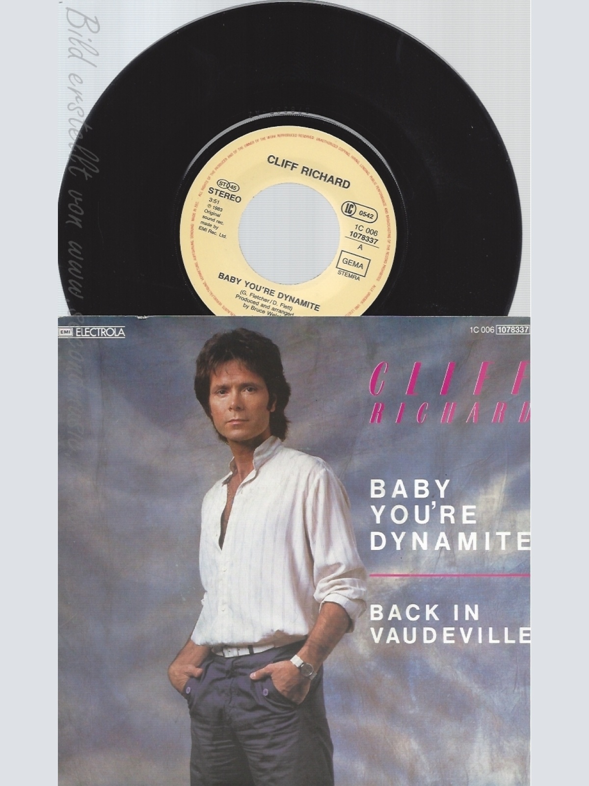 7" CLIFF RICHARD-- BABY YOU ARE DYNAMITE