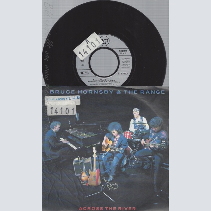 7" BRUCE HORNSBY & THE RANGE-- ACROSS THE RIVER
